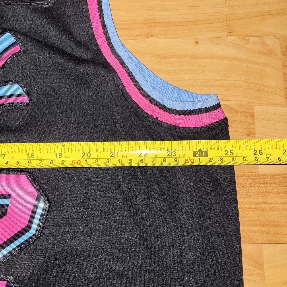 Nike Jimmy Butler Miami Heat Vice Swingman City Edition Jersey Black Pink XLT/56 - Picture 4 of 5